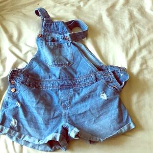 Denim overalls